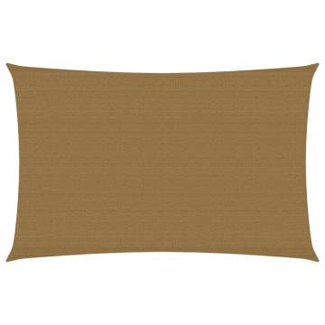 Sunshade Sail 2.5x4.5m Taupe - 160g/m² HDPE Protection