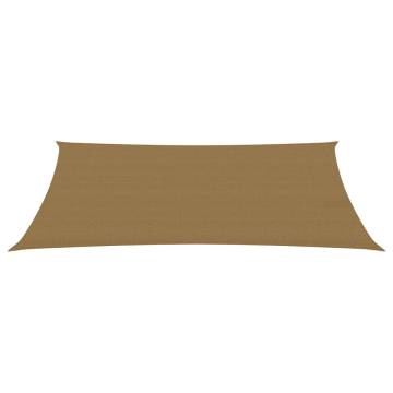 Sunshade Sail 2.5x4.5m Taupe - 160g/m² HDPE Protection