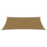 Sunshade Sail 2.5x4.5m Taupe - 160g/m² HDPE Protection