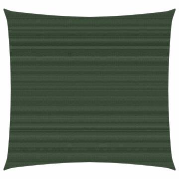 Dark Green Sunshade Sail 2x2 m - 160 g/m² HDPE