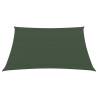 Dark Green Sunshade Sail 2x2 m - 160 g/m² HDPE