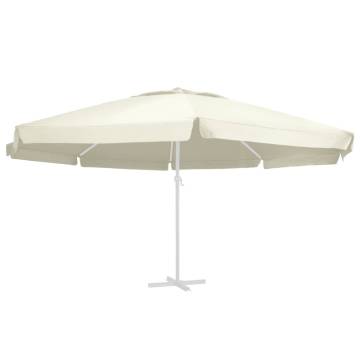 Replacement Fabric for 600 cm Outdoor Parasol - Sand