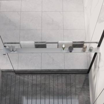 Shower Shelf for Walk-in Shower - 100 cm Chrome Aluminium