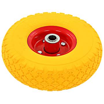 Sack Truck Wheels 4 pcs Solid PU 3.00-4 (245x82) - Durable & Easy