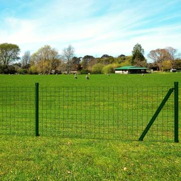 Euro Fence Steel 10x1.5m Green - Durable Garden Protection