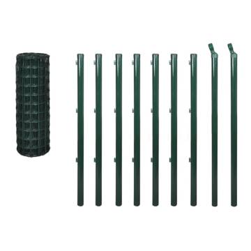 Euro Fence Steel 10x1.5m Green - Durable Garden Protection