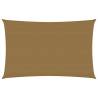 Sunshade Sail 160 g/m² Taupe 4x6 m HDPE Colour taupe Size 4 x 6 m Quantity in Package 1 