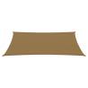 Sunshade Sail 4x6 m Taupe - HDPE Outdoor Shelter