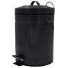 RIDDER Pumba 5L Black Waste Basket - Stylish & Functional