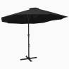 Outdoor Parasol with Aluminium Pole 460x270 cm Black Colour black Quantity in Package 1 