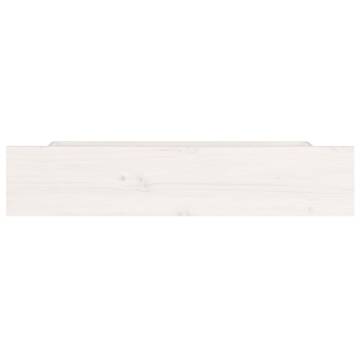 4pcs White Solid Wood Pine Bed Drawers | Hipomarket