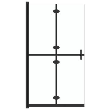 Foldable Walk-in Shower Wall 90x190 cm - ESG Glass | Hipomarket UK