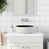 Countertop Basin Black and Grey Round Φ41x14 cm Ceramic Colour black and grey 