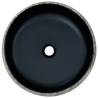 Stylish Ceramic Countertop Basin - Black & Grey 41x14 cm