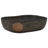 Black Rectangular Countertop Basin - 48x37.5 cm Ceramic