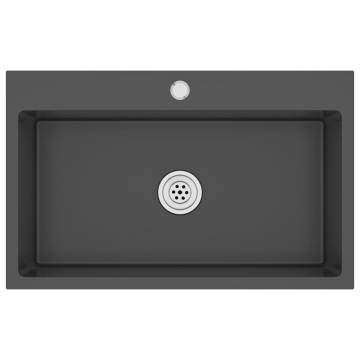 Handmade Black Stainless Steel Kitchen Sink | Hipomarket UK