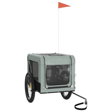 Pet Bike Trailer - Grey & Black Oxford Fabric & Iron | HipoMarket