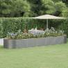 Garden Raised Bed - Powder-coated Steel 510x140x68 cm Grey