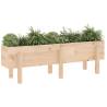 Garden Raised Bed 121x30x38 cm - Solid Pine Wood