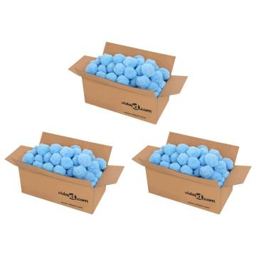 Anti Bacteria Pool Filter Balls - 2100g Blue Polyethylene