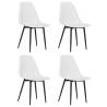 Stylish White PP Dining Chairs - Set of 4 | HipoMarket