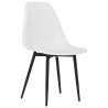 Stylish White PP Dining Chairs - Set of 4 | HipoMarket