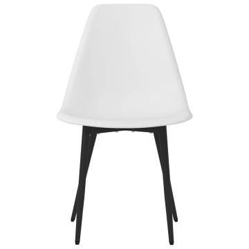 Stylish White PP Dining Chairs - Set of 4 | HipoMarket