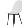 Stylish White PP Dining Chairs - Set of 4 | HipoMarket