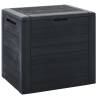 Garden Storage Box Anthracite 58.5x46x55 cm Polypropylene Colour anthracite Capacity 140 l 