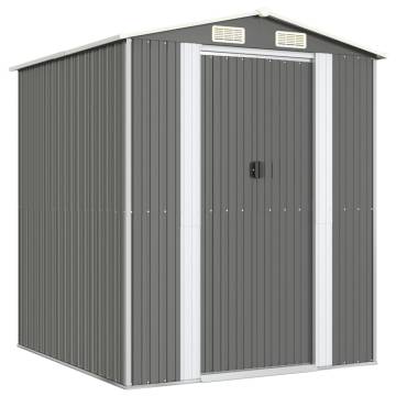 Light Grey Garden Shed | Galvanised Steel Storage Solution