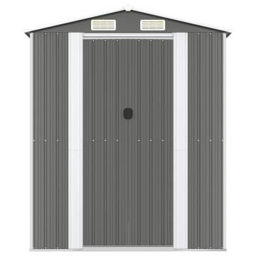 Light Grey Garden Shed | Galvanised Steel Storage Solution