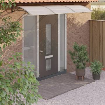 Premium Grey Door Canopy 300x100 cm - Weather Resistant