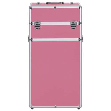 Make-up Trolley Aluminium Pink | Organize Your Cosmetics