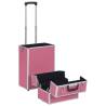 Make-up Trolley Aluminium Pink | Organize Your Cosmetics