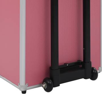 Make-up Trolley Aluminium Pink | Organize Your Cosmetics