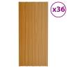 Roof Panels 36 pcs Galvanised Steel Light Wood 100x45 cm Colour light wood Size 100 x 45 cm Quantity in Package 36 