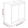 Bathroom Cabinet Grey Sonoma 60x33x61 cm - Stylish Storage