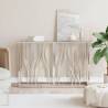 Console Table 110x30x70 cm Stainless Steel and Glass Colour silver Quantity in Package 1 Material glass 