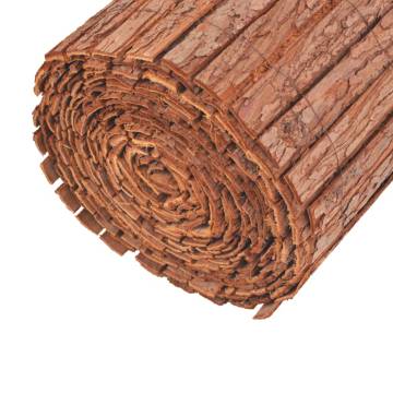 Bark Fence 1000x30 cm - Natural Garden Barrier | HipoMarket