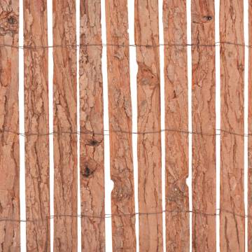 Bark Fence 1000x30 cm - Natural Garden Barrier | HipoMarket