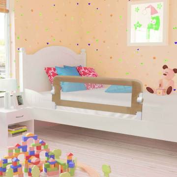 Toddler Safety Bed Rail Taupe - Secure & Comfortable Sleep