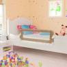 Toddler Safety Bed Rail Taupe 102x42 cm Polyester Colour taupe Size 102 x 42 cm Quantity in Package 1 