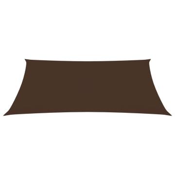 Sunshade Sail Oxford Fabric 6x8m - Brown | Hipo Market