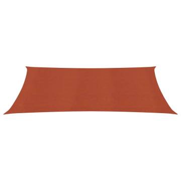 Terracotta Sunshade Sail 3x6 m - HDPE Shelter for Outdoor Spaces