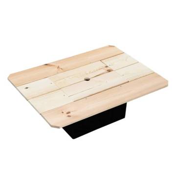 HI Beer Crate Tabletop Natural - Versatile Pine Wood Table