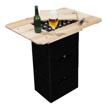 HI Beer Crate Tabletop Natural - Versatile Pine Wood Table