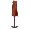 Terracotta Outdoor Parasol with Aluminium Pole | 460x270 cm