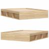 Sonoma Oak Bed Frame 160x200 cm - Chic & Functional Design