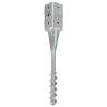 Ground Spikes 2 pcs Silver - Durable Galvanised Steel