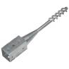 Ground Spikes 2 pcs Silver - Durable Galvanised Steel